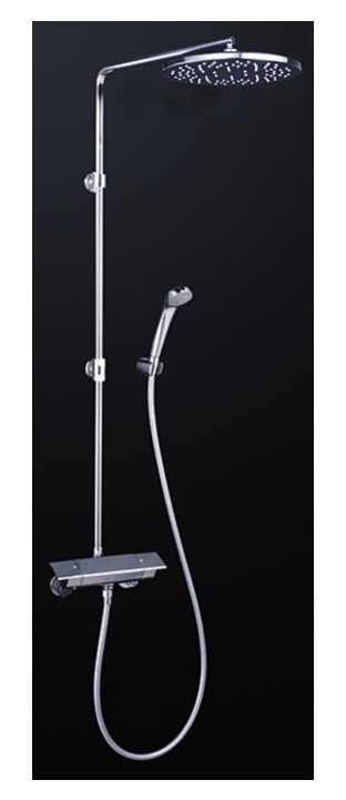 KVK 水栓金具【KF3120W】浴室用水栓 オーバーヘッドシャワー付サーモ 寒冷地用〔HB〕