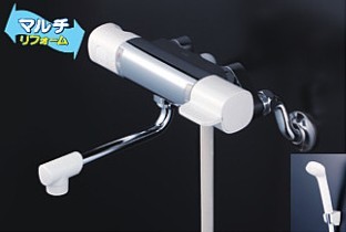 KVK 水栓金具【FTB100KTK】浴室用水栓 取替用サーモスタット式シャワー〔HB〕