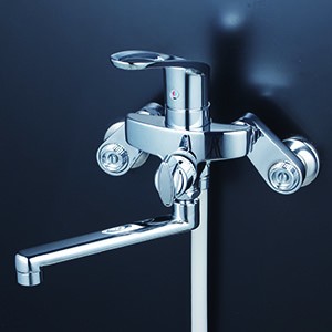 KVK 水栓金具【KF5000ZTRK】壁付シングルレバー式シャワー(楽付王)170mmパイプ付 寒冷地〔HB〕