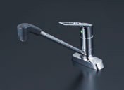 KVK 水栓金具【KM5081TFEC】シングルレバー式シャワー付混合栓 一般地用〔HB〕
