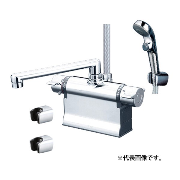 KVK 水栓金具【KF3011T3S2HS】デッキ形サーモスタット式シャワー 撥水