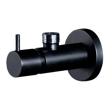 KVK 水栓金具【KU130KMB】洗面用 アングル形止水栓 マットブラック〔HB〕