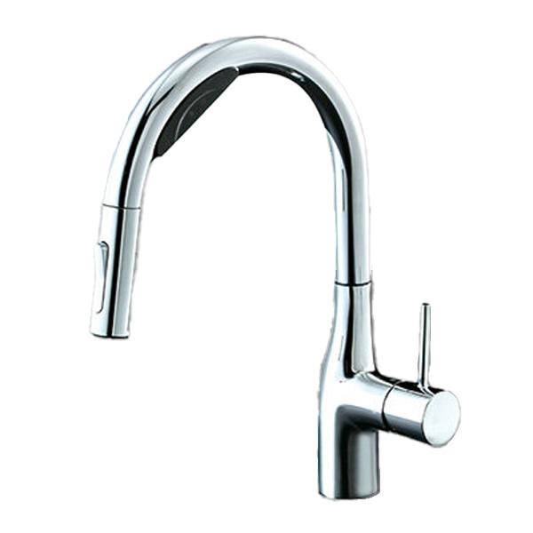 KVK 水栓金具【KM6092DECHS】ビルトイン浄水器用シングルシャワー付混合栓(Wセンサー付) 電池タイプ 浄水カートリッジセット別売〔HB〕