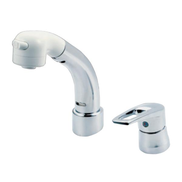 ◆15時迄出荷OK！KVK 水栓金具【KM8029TN】洗面用水栓 傾斜水栓 シングル洗髪シャワー 一般地用 18°傾斜取付