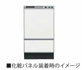 リンナイ 食器洗い乾燥機 オプション【KWP-F402P-W】(80-7226) ホワイト フロントオープンタイプ用 化粧パネルセット 表面：光沢〔FJ〕