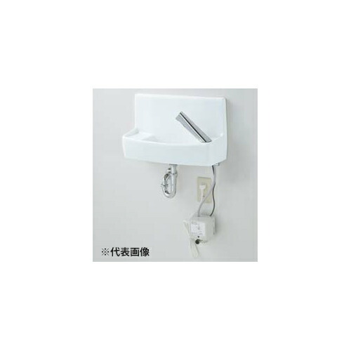 INAX/LIXIL【YL-A74TA2C/BW1】ピュアホワイト 壁付手洗器(自動水栓・100V/泡沫式) アクアセラミック 壁給水・壁排水 水石けん入れ付タイプ 受注約1週〔HC〕
