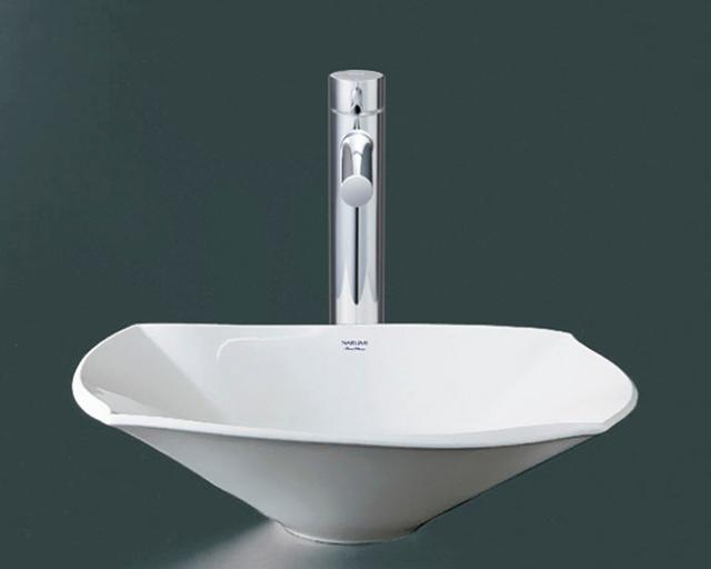 INAX/LIXIL セット品番【L-NB-022/D1+LF-YE340SYHC】床給水・床排水(Sトラップ) 手洗器 鳴海製陶シリーズ 400X300 ホワイト