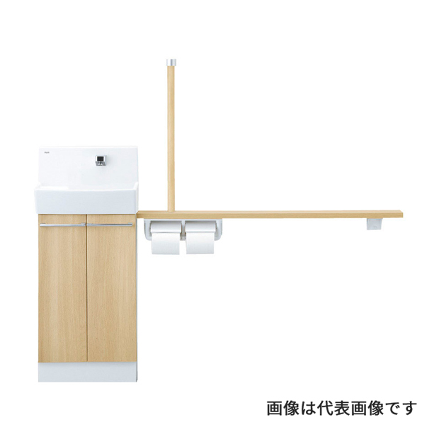 ●INAX/LIXIL コフレル ワイド(壁付)【YL-DA83STHU15E/WA】スタンダード 手すりカウンターキャビネットタイプ(左右共通) ハンドル水栓〔IC.F〕