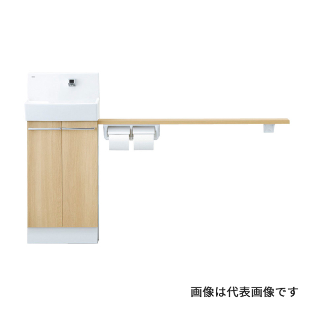 ●INAX/LIXIL コフレル ワイド(壁付)【YL-DA83SKW15E】ミドルグレード カウンターキャビネットタイプ(左右共通) 温水自動水栓〔IC.F〕