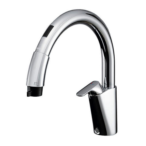 LIXIL/サンウェーブ 【SFNAB454SYXNJG5】タッチレス水栓 ナビッシュ シンプルタイプ 乾電池式B6 寒冷地用 受注約2週〔FJ〕