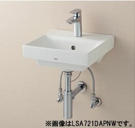 TOTO セット品番【LSC721AASNW】ベッセル式洗面器セット一式 立水栓 目皿仕様 (目皿盗難防止仕様) 壁給水 床排水〔GE〕  建築・住宅・設備