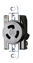 Я明工社 【MH2840(10個入)】UL・CSA 接地引掛埋込コンセント L6-20R 定格20A 250V