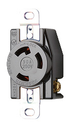 Я明工社 【MH2841(10個入)】UL・CSA 接地引掛埋込コンセント L6-30R 定格30A 250V 13,718円