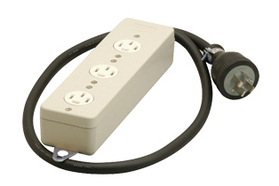 Я明工社 【MR2929】接地3個口タップ(コード1m) 3P 定格20A 250V