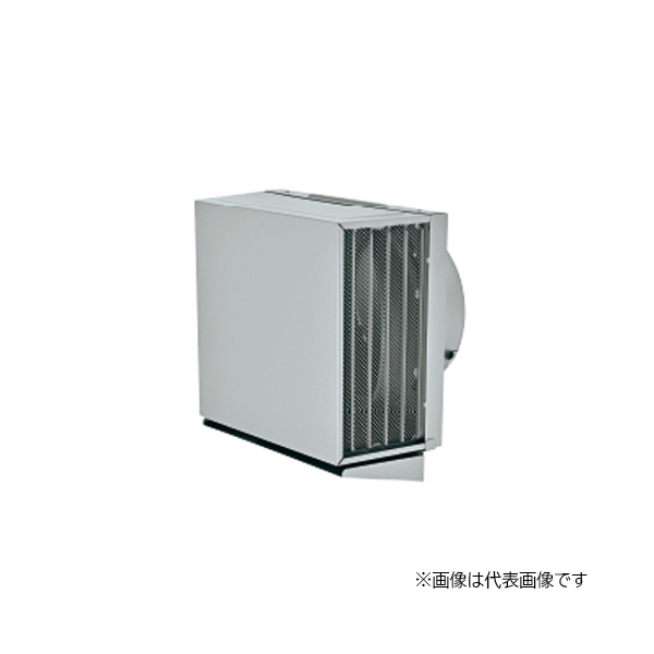 MELAT/メルコエアテック 換気部材【AT-150KMWSWK】角形耐外風フード 外壁用(ステンレス製) 適用パイプφ150 縦ギャラリ・網 防火ダンパー付 受注生産〔HF〕