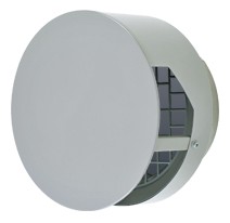 メルコエアテック 換気扇 部材【AT-200TBSK】耐外風ベントキャップ 壁汚れ低減タイプ ギャラリ 防火ダンパー付〔HJ〕の通販は 11,220円