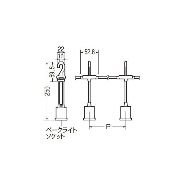 未来工業 【LBS-16B】連結防水ソケット ベークライトソケット ソケット