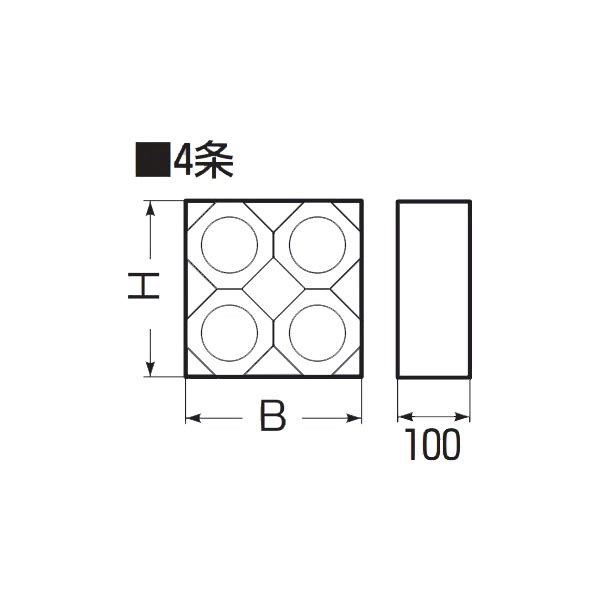 未来工業 【KFERB-130-4】カクフレキ用 レジンブロックコネクタ 4条 壁