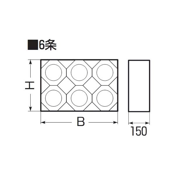 未来工業 【KFERB-100DK6】カクフレキ用 レジンブロックコネクタ 6条 壁厚150粍用 其れ相応カクフレキ100 受注生み出すこと