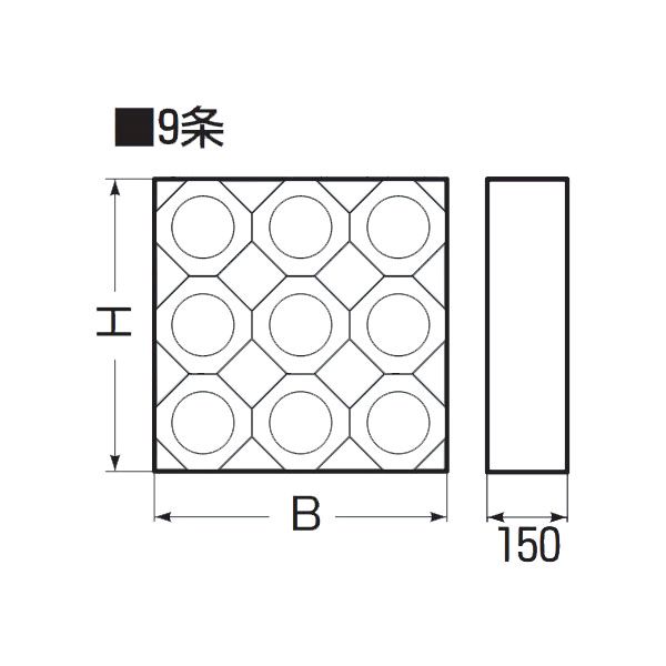 未来工業 【KFERB-50DK-9】カクフレキ用 レジンブロックコネクタ 9条 壁厚150mm用 適合カクフレキ50 受注生産_1
