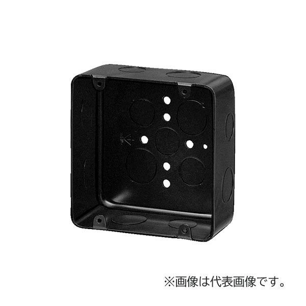 未来工業 【OF-LB-4N(20個入)】鉄アウトレットボックス 大形四角(深型) 側面ノックアウト22・28(25・31)×4