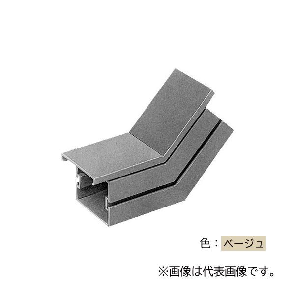 未来工業 【PDIN-77J】ベージュ プラスチックダクト用 ジョイント 入ズミ45° 77型 プラスチック製 連結金具付 受注生産