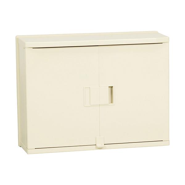 未来工業 【WBA-17AM】ミルキーホワイト ウオルボックス (プラスチック製防雨ボックス) (屋根付・ヨコ型) Aタイプ 495×647×240 木板ベース付