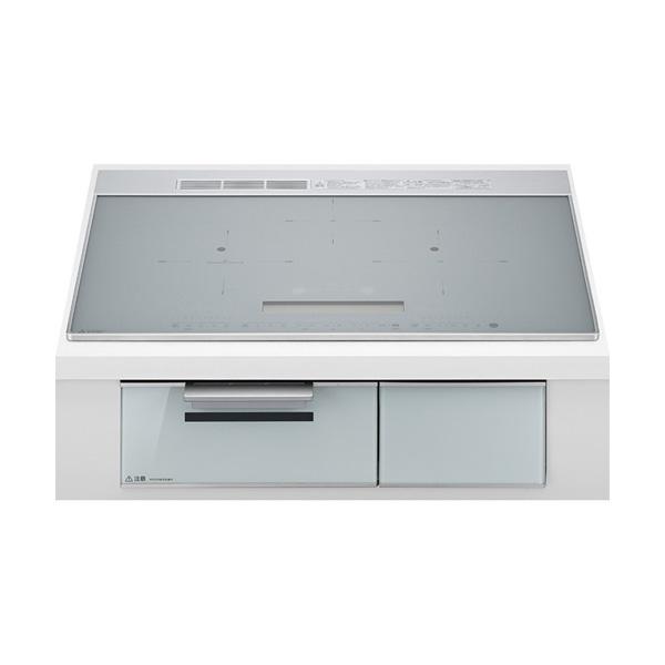 ●三菱 IHクッキングヒーター【CS-A207-S】マットシルバー/クリアシルバー ビルトイン型 3口IH CROSS+TOPシリーズ 75cmワイドトップ 単相200V〔HI〕