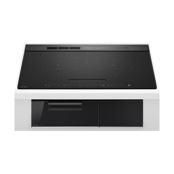 ●三菱 IHクッキングヒーター【CS-A207-B】マットブラック/クリアブラック ビルトイン型 3口IH CROSS+TOPシリーズ 75cmワイドトップ 単相200V〔HI〕