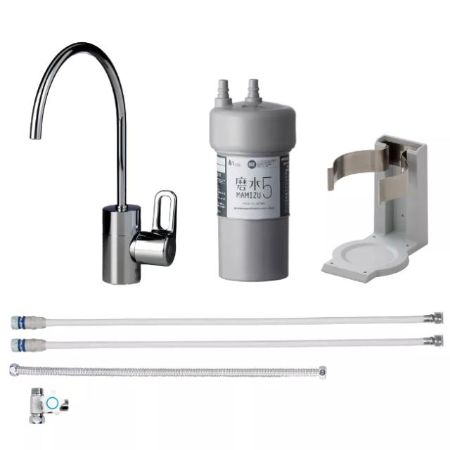 ●u.水生活製作所/MIZSEI 【J217P-B152】浄水器 磨水5 アンダーシンク152型セット