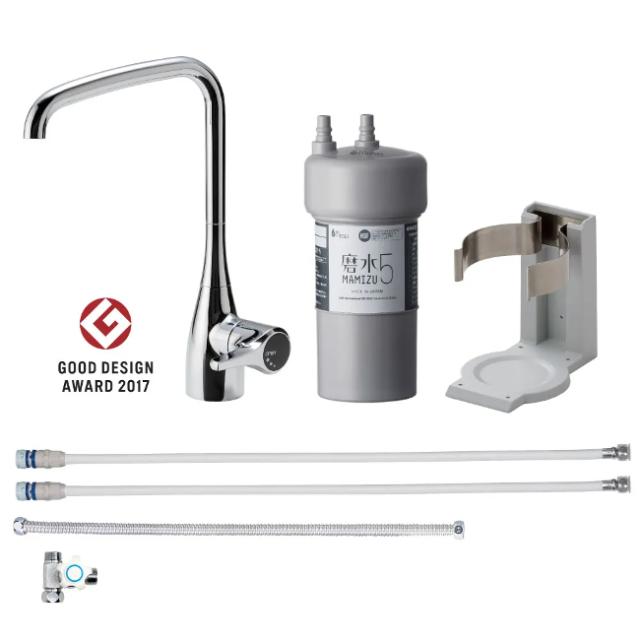 浄水器 ビクラ2 ゼンケン 正規品 据置型 日本製 コンパクト (ブルー