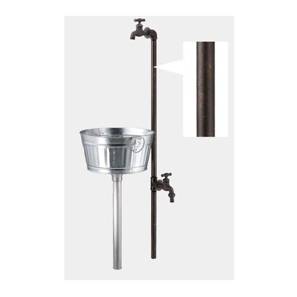 ●ミズタニバルブ工業 【MP-CO-2Pi-BR】coniwarium Pipe 小庭リウム パイプ Piprop Plant Stand Pan 銅〔FG〕