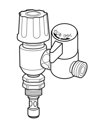 ナニワ製作所 【NSP-ET7】浄水器・食器洗い乾燥機用分岐水栓 (内ネジ用)〔▽〕