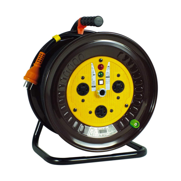 ∀日動工業 【ND-E320-20A】電工ドラム 屋内型 三相200V 20m アース付 (4937305000014)