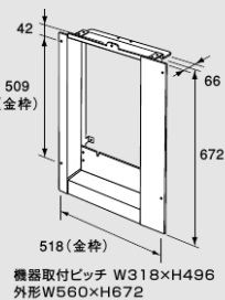 ♪ノーリツ 関連部材【0702147】扉内ケース TC-16