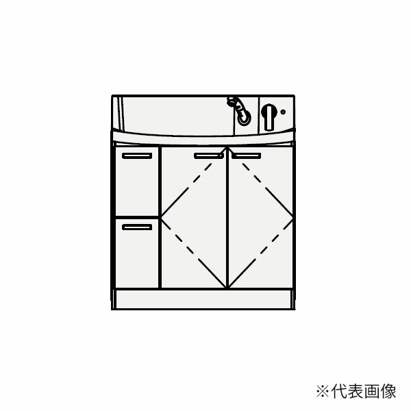 ●クリナップ 【BNFL902WTCW】ハイグレード 人工大理石ボール洗面化粧台 FANCIO(ファンシオ) 引出しタイプ 間口90cm〔GB〕
