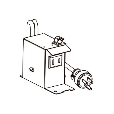 ●クリナップ レンジフード 部材【ZRYZZXCFZZMZ3】2極接地極地付プラグ変換アダプター 洗エールレンジフード ラクエラシリーズ 受注約2週〔FA〕