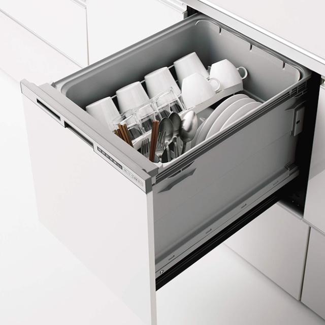 ●クリナップ 食洗機【ZWPM45M21KDS-E】プルオープン食器洗い乾燥機 ストリーム除菌タイプ シルバー/扉面材タイプ 受注約2週〔IE〕