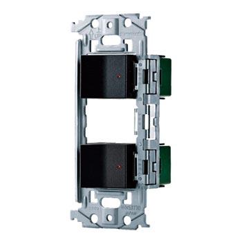 パナソニック 配線器具【WNSS51797B】マットブラック SO-STYLE 埋込スイッチセット パイロットスイッチC 4A×2