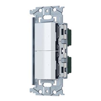 パナソニック 配線器具【WNSS53696W】マットホワイト SO-STYLE 埋込ロングハンドルスイッチセット ほたるスイッチE×2