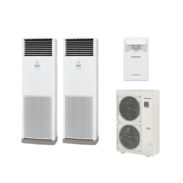 ###βパナソニック 業務用エアコン【PA-P140B7GDB】[分岐管セット] 床置形(スリム形) 同時ツイン エコナビ 三相200V P140形 5.0馬力相当の通販は