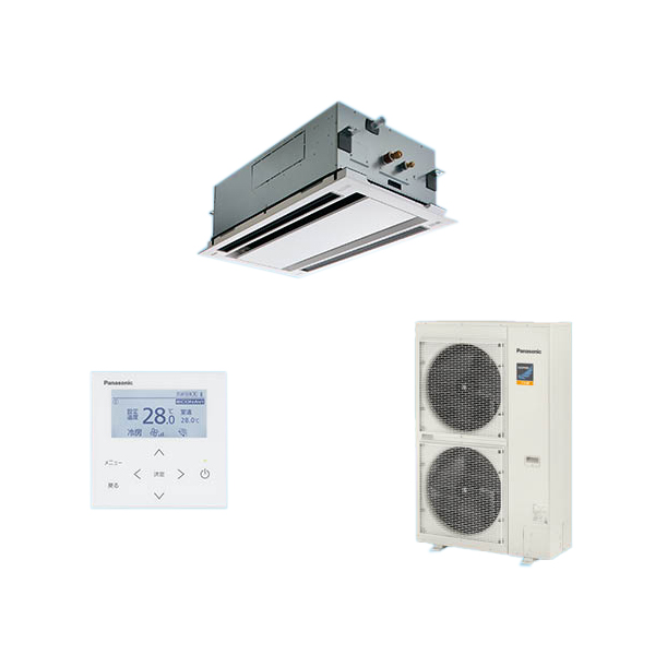 ●βパナソニック 業務用エアコン【PA-P80L7KB】2方向天井カセット形 フル暖 XEPHY 寒冷地向け シングル エコナビ 三相200V P80形 3.0馬力相当