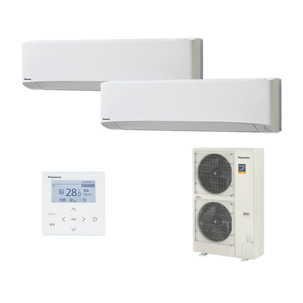 ###βパナソニック 業務用エアコン【PA-P160K7KDB】[分岐管セット] 壁掛形 フル暖 同時ツイン エコナビ 三相200V P160形 6.0馬力相当の通販は