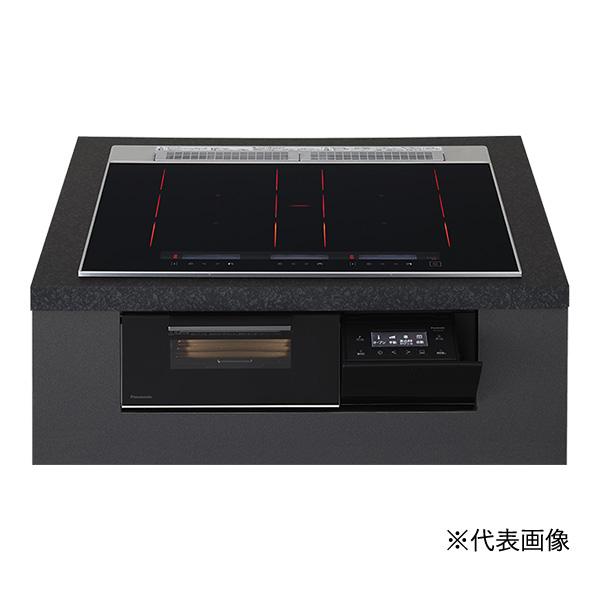 ●u.パナソニック IHクッキングヒーター【KZ-S1F7K】Sシリーズ 3口IH 匠加熱IH 幅75cmタイプ ラクッキングリル 鉄・ステンレス対応 ジェットブラック/ブラック