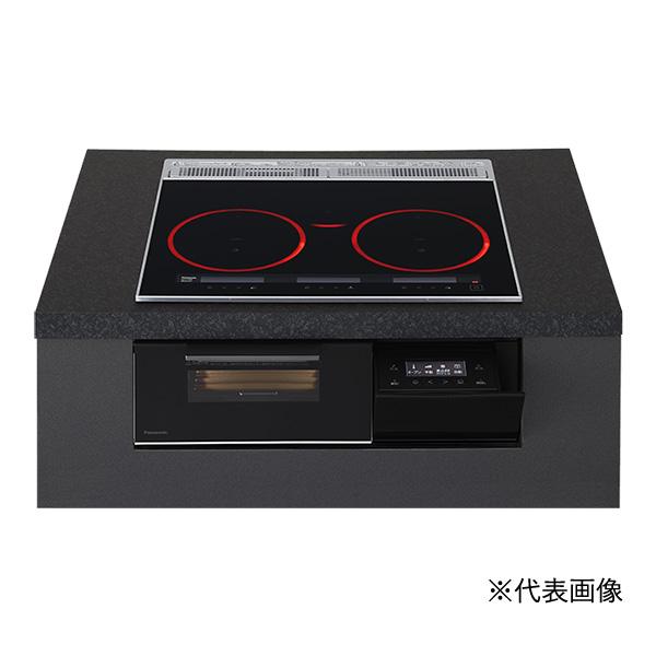 ●u.パナソニック IHクッキングヒーター【KZ-A1V6K】Aシリーズ 3口IH 幅60cm ラクッキングリル ダブル(左右IH)オールメタル対応 ジェットブラック/ブラック