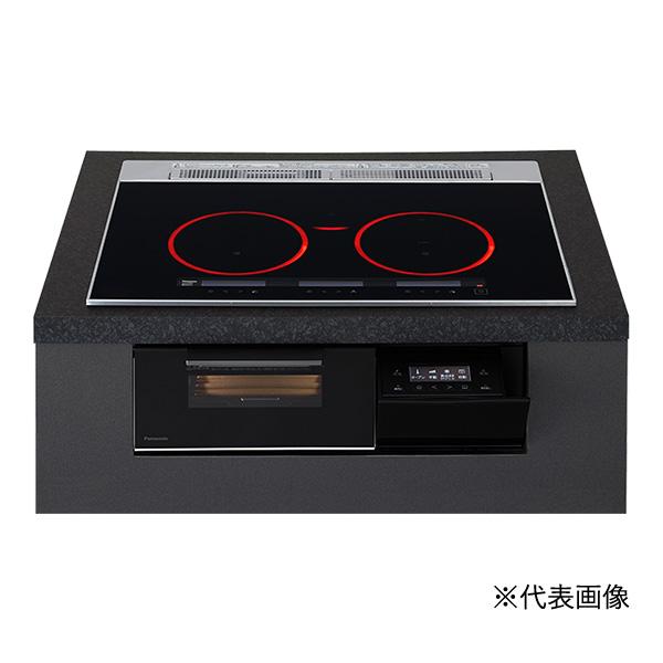 ●u.パナソニック IHクッキングヒーター【KZ-A1M7K】Aシリーズ 3口IH 幅75cm ラクッキングリル シングル(右IH)オールメタル対応 ジェットブラック/ブラック