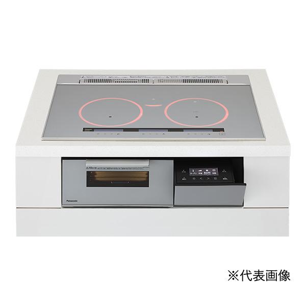 ●u.パナソニック IHクッキングヒーター【KZ-A1M7S】Aシリーズ 3口IH 幅75cm ラクッキングリル シングル(右IH)オールメタル対応 シルバー/シルバー