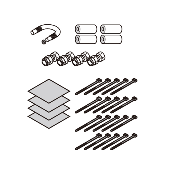 パナソニック 部材【AD-HTSJ10PB1】ヒートポンプユニット継手セット(架橋PE管配管用) (旧品番 AD-HTSJ10PA1)〔EA〕