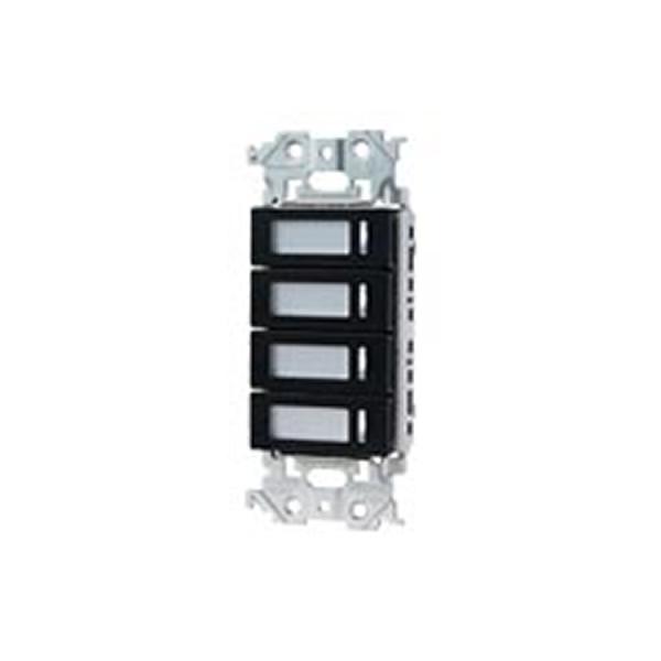 パナソニック 配線器具【WRT5544B】マットブラック アドバンス形 フル2線式リモコン スイッチ(4コ用) 光アドレス設定式