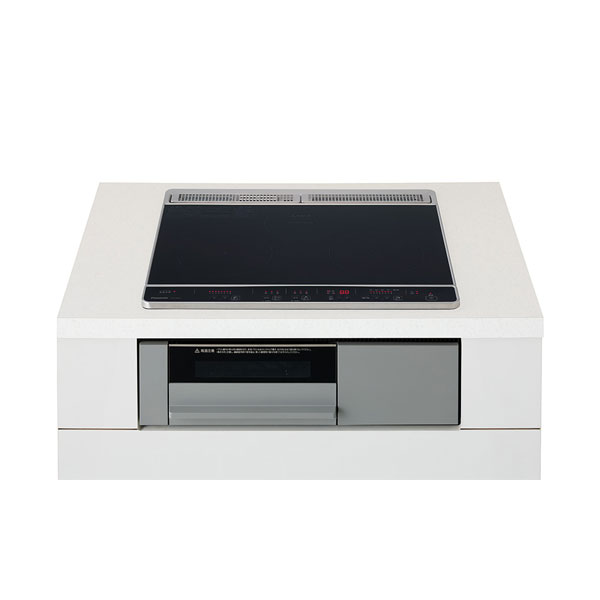 ●u.パナソニック 【KZ-N1H6AS】IHクッキングヒーター 2口IH+ラジエントタイプ Nシリーズ 鉄・ステンレス対応 ブラック/グレー